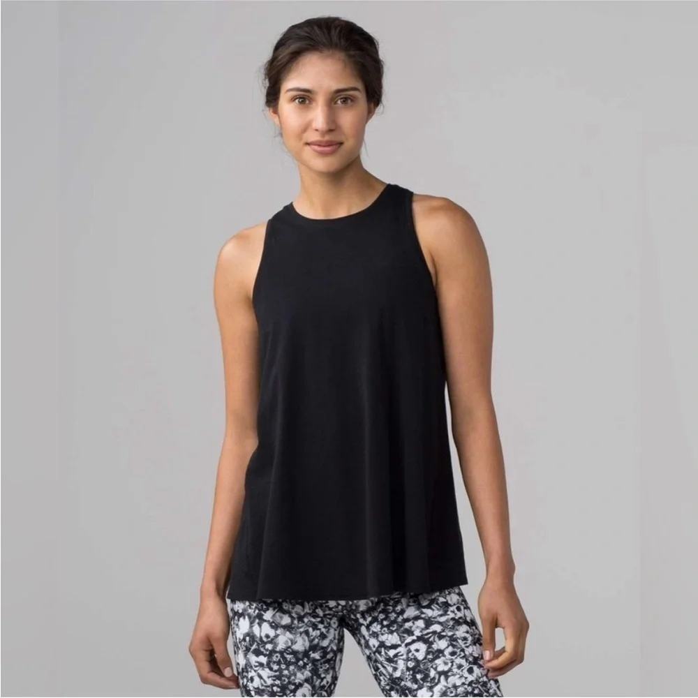 Lululemon All Tied Up Tank Black Size 4 - Picture 5 of 11